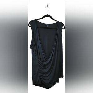 Torrid Black Ponte Sheath Dress Plus Size 5 Stretchy Envelope